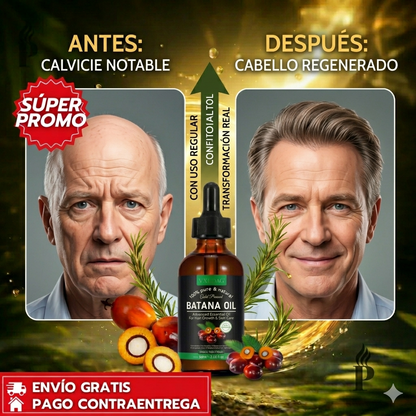 BatanaGlow™: Aceite de Batana que Nutre, Repara y Devuelve el Brillo al Cabello. ✨
