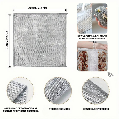 PAÑOS DE LIMPIEZA™ MULTIUSO DE MALLA METALICA